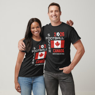T-shirt 2026 TOUTE ANNÉE CANADA Football Nom personnalisé 