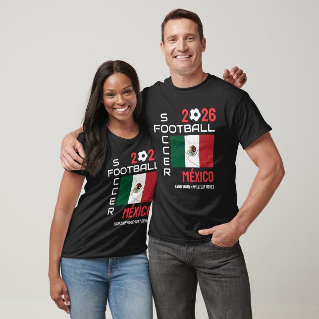 T-shirt 2026 TOUTE ANNÉE Football MEXIQUE Coutume (Unisexe)