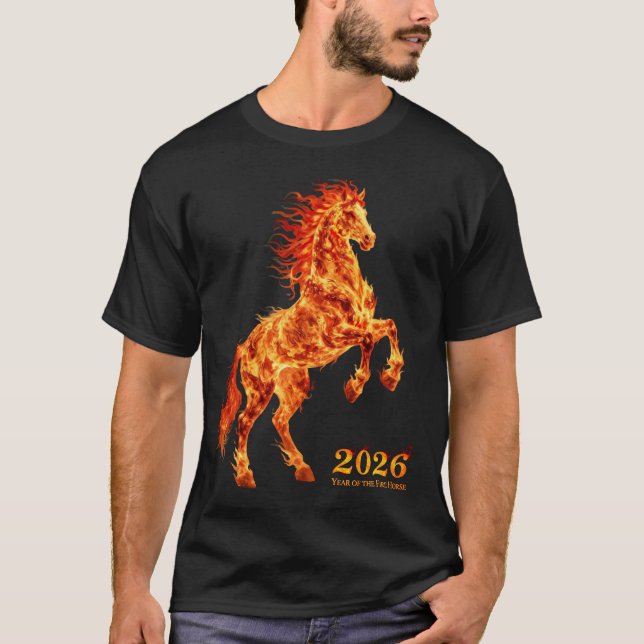 T-shirt 2026 Year of the Fire Horse (Devant)