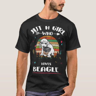 T-shirt 203 Juste Une Fille Qui Aime Le Beagle