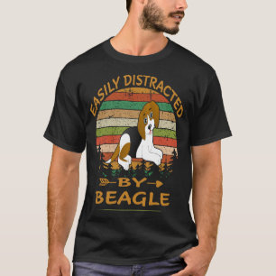 T-shirt 209 Facilement Distrait Par Beagle