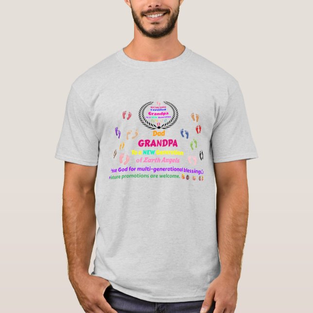 T-shirt 20/07/2025 Grandpa Commemorative (Devant)