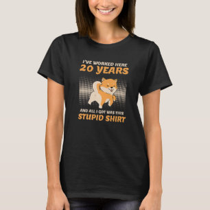 T-shirt 20 Anniversaire De Société De Service 20 Ans Par