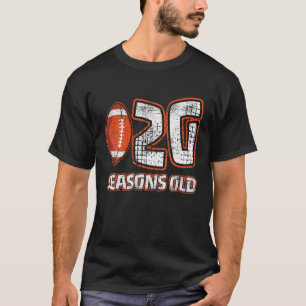 T-shirt 20 Ans 20E Saisons De Football Vieux Funny Footbal
