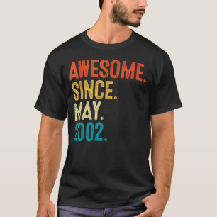 T-shirt 20 ans Awesome depuis mai 2002 20e anniversaire