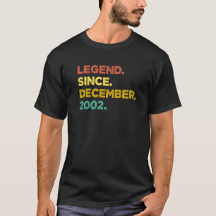 T-shirt 20 ans de légende depuis décembre 2002 20e oiseau
