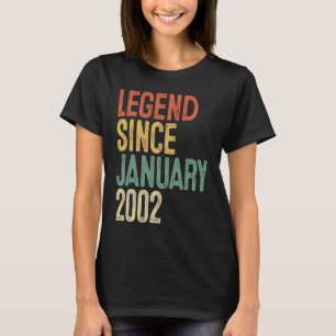 T-shirt 20 ans de légende depuis janvier 2002 20e annivers