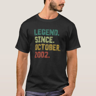 T-shirt 20 ans de légende depuis octobre 2002 20e annivers