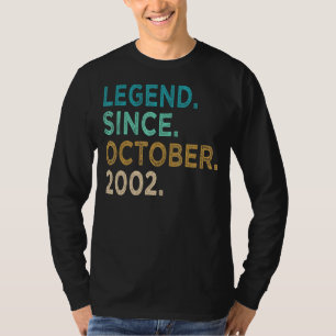 T-shirt 20 ans de légende depuis octobre 2002 20e annivers
