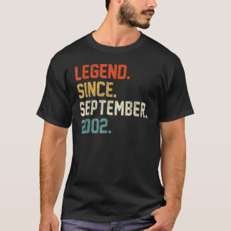 T-shirt 20 ans de légende depuis septembre 2002 20th Bir