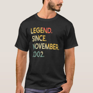 T-shirt 20 ans de légende Vintage depuis novembre 2002 20e