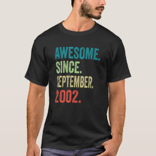 T-shirt 20 ans Vintage septembre 2002 20e anniversaire B