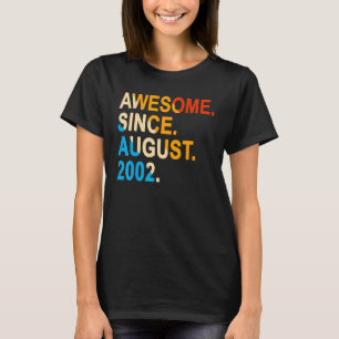 T-shirt 20 ans Vintage stupéfiant depuis août 2002 20t