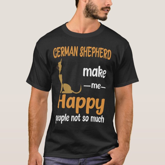 T-shirt 20 Berger Allemand Me Rendre Heureux Gens Pas Si M (Devant)