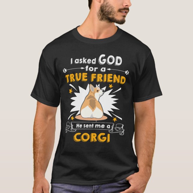 T-shirt 20 Il M'A Envoyé Un Corgi (Devant)