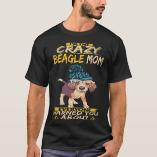 T-shirt 20 Je suis la folle maman Beagle Beagle