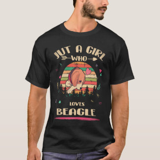 T-shirt 20 Juste une fille qui aime Beagle