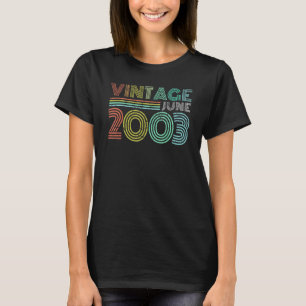 T-shirt 20e anniversaire 2003 Vintage 20 juin Ancien