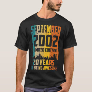 T-shirt 20e anniversaire 20 ans stupéfiant depuis septembr