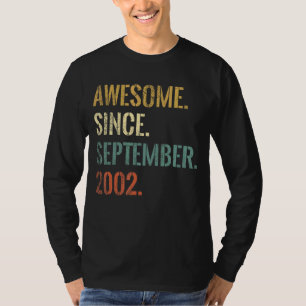 T-shirt 20e anniversaire 20 ans stupéfiant depuis septembr