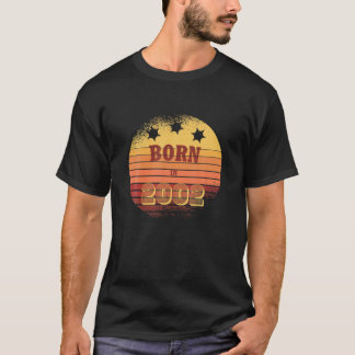 T-shirt 20E Anniversaire Classic Retro Vintage Sunset Birt