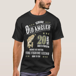 T-shirt 20e anniversaire de pêche 20 ans vieux pêcheur 200