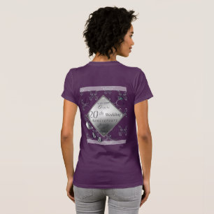 T-shirt 20e anniversaire d'émeraude en platine