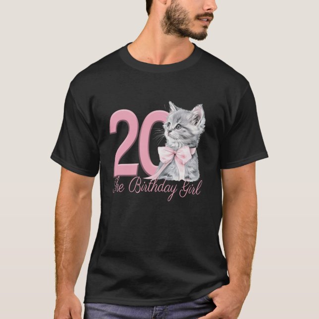 T-shirt 20e anniversaire Fête de chatons Kitten Coquette r (Devant)