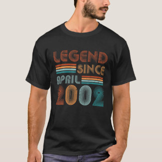 T-shirt 20E Anniversaire Pour 20 Ans Légende Depuis Le 2 A