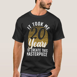 T-shirt 20e anniversaire pour femmes Hommes 20 ans Gag Tur