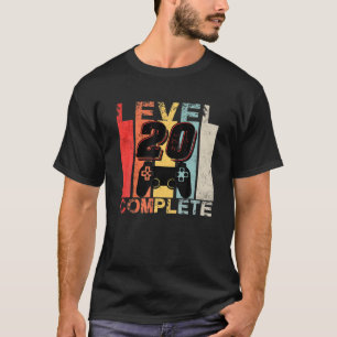T-shirt 20e Birthday Level 20 Complete Vintage Retro