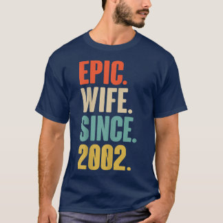 T-shirt 20e cadeau anniversaire Mariage pour sa femme épiq