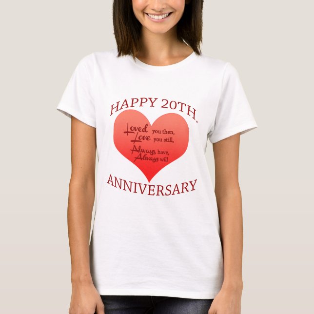 T-shirt 20ème. Anniversaire (Devant)