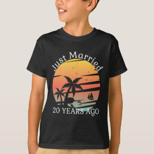 T-shirt 20ème anniversaire de Mariage Croisière juste mari