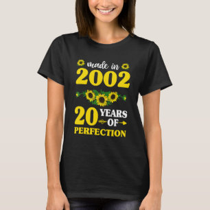 T-shirt 20ème Anniversaire Pour Les Femmes Fabriquées En 2