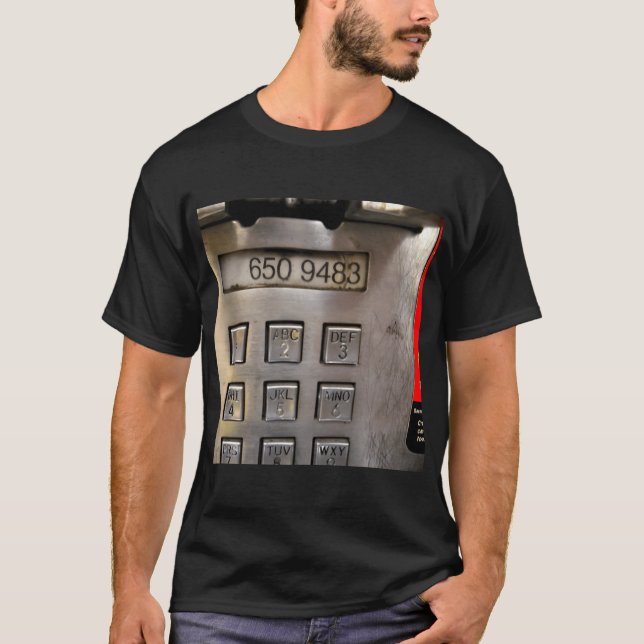T-shirt 212 6509483 Payphone Number gift (Devant)