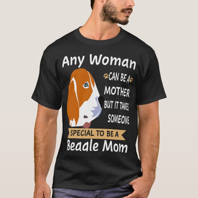 T-shirt 213 Spécial Pour Être Une Mère Beagle (Devant)