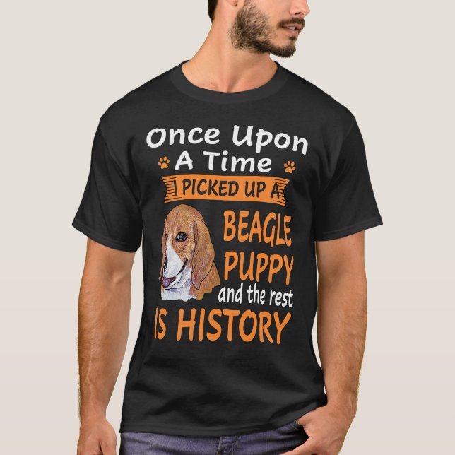 T-shirt 219 Un Sur Un Beagle De Temps Puppy (Devant)
