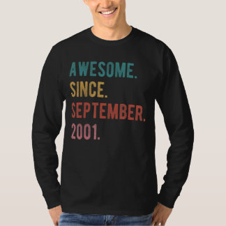 T-shirt 21 Ans 21 Ans Fantastique depuis Septembre