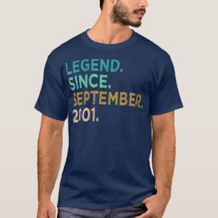 T-shirt 21 Ans Funny Awesome Depuis Septembre 2001 21