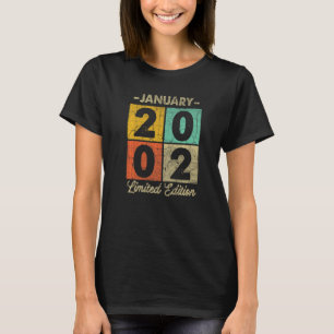 T-shirt 21 Ans Janvier 2002 21e Anniversaire 1