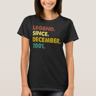 T-shirt 21 Ans Légende depuis décembre 2001 21e Bir