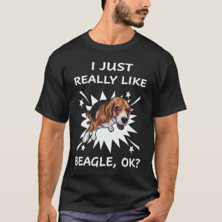 T-shirt 21 J'aime vraiment beaucoup Beagle
