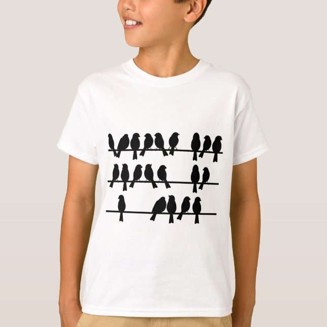 T-shirt 21 Oiseaux Sur Un Fil (Devant)