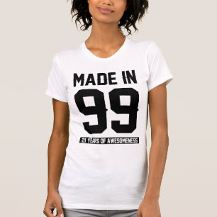 T-shirt 21e anniversaire Cadeau Âgé de 21 ans