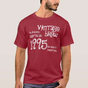 T-shirt 21e anniversaire ou année 1995 Race Vintage V38C1