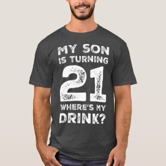 T-shirt 21e anniversaire pour papa maman 21 ans Fils cadea