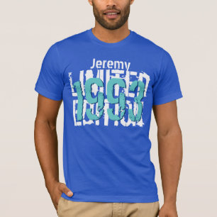 T-shirt 21ème Bleu d'édition limitée du cadeau