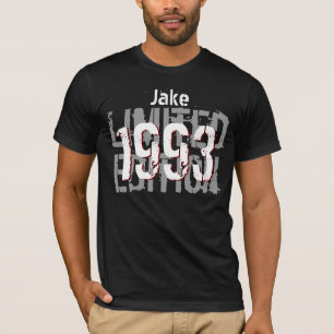 T-shirt 21ème Gris de noir d'édition limitée du cadeau