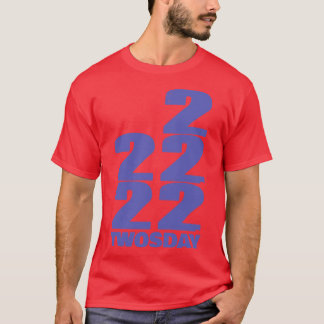 T-shirt 22222 Deux jours dans la typographie de Very Peri